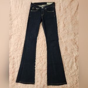 Rag & Bone Dark Wash High Rise Bell Jeans